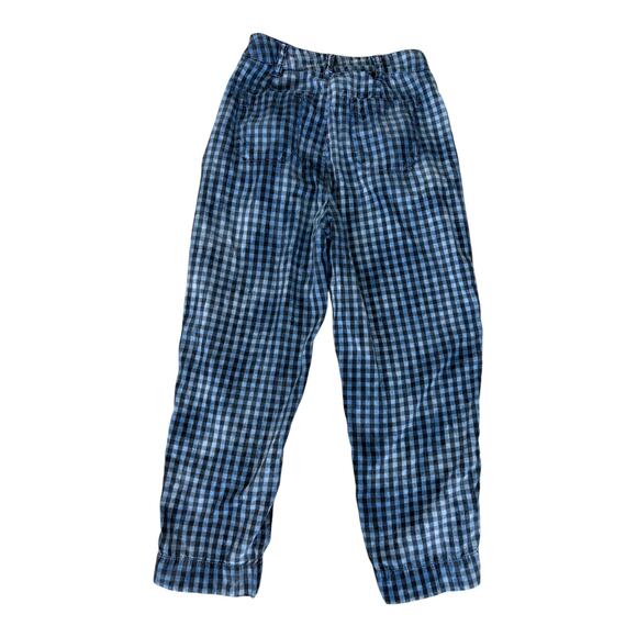 Maeve Anthropologie Pants 2 Granola Check Indie Bleached Cropped Casual Boho - Picture 7 of 8